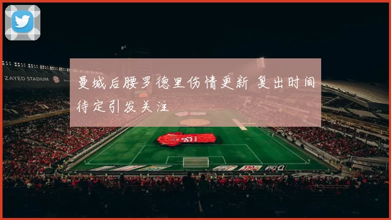 曼城后腰罗德里伤情更新 复出时间待定引发关注